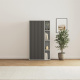 SMARTBett Wardrobe STA.2.0016 (M2 Series Depth 55cm) Height 168.2cm Pearl grey/ Door WAVES anthracite