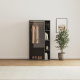 SMARTBett Wardrobe STA.2.0016 (M2 Series Depth 55cm) Height 168.2cm Anthracite/ with 2 glass doors