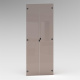 SMARTBett Wardrobe STA.2.0016 (M2 Series Depth 55cm) Height 168.2cm Anthracite/ with 2 glass doors