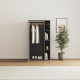 SMARTBett Wardrobe STA.2.0016 (M2 Series Depth 55cm) Height 168.2cm Anthracite/ door Anthracite