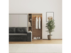 SMARTBett Schrank STA.2.0016 (Serie M2 Tiefe 55cm) Höhe 168,2cm Wildeiche/ Tür Wildeiche