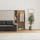 SMARTBett Wardrobe STA.2.0016 (M2 Series Depth 55cm) Height 168.2cm Wild oak/ Door WAVES anthracite