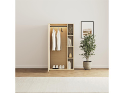 SMARTBett Wardrobe STA.2.0016 (M2 Series Depth 55cm) Height 168.2cm Kaiserberg Oak/ Door Kaiserberg Oak