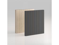 SMARTBett Wardrobe STA.2.0016 (M2 Series Depth 55cm) Height 168.2cm Kaiserberg Oak/ Door WAVES Anthracite