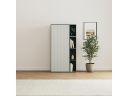 SMARTBett Schrank STA.2.0016 (Serie M2 Tiefe 55cm) Höhe 168,2cm Steingrün/ ohne Tür