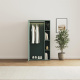 SMARTBett Wardrobe STA.2.0016 (M2 Series Depth 55cm) Height 168.2cm Stone green/ with 2 glass doors