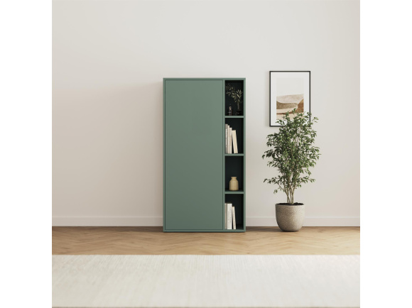 SMARTBett Wardrobe STA.2.0016 (M2 Series Depth 55cm) Height 168.2cm Stone green/ Door Stone green