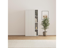 SMARTBett Schrank STA.2.0018 (Serie M2 Tiefe 55cm) Höhe 188,2cm Weiss zum 160H-M2-Schrankbett