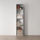 SMARTBett Schrank STA 2.012 mit  1Tür (Tiefe 40cm ) Wildeiche ohne Zusatzoption Tür Standard