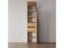 SMARTBett Schrank STA 2.012 mit  1Tür (Tiefe 40cm ) Wildeiche 2x Schubladen Tür Standard