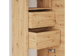SMARTBett Schrank STA 2.012 mit  1Tür (Tiefe 40cm ) Wildeiche 2x Schubladen Tür Standard