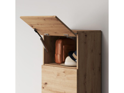 SMARTBett Schrank STA 2.012 mit  1Tür (Tiefe 40cm ) Wildeiche 2x Schubladen Tür Standard