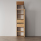 SMARTBett Schrank STA 2.012 mit  1Tür (Tiefe 40cm ) Wildeiche 2x Schubladen Tür Standard