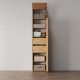 SMARTBett Schrank STA 2.012 mit  1Tür (Tiefe 40cm ) Wildeiche 2x Schubladen Tür Standard