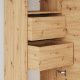 SMARTBett Schrank STA 2.012 mit  1Tür (Tiefe 40cm ) Wildeiche 2x Schubladen Tür Standard