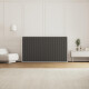 SMARTBett WAVES M2 wall bed (depth 55 cm) Horizontal 100x200 cm – with Waves anthracite ribbed front