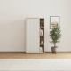 SMARTBett Schrank STA.2.0016 (Serie M2 Tiefe 55cm) Höhe 168,2cm Wildeiche WAVES Weiss