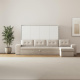 SMARTBett Murphy Bed 140x200 Horizontal M2 (Depth 55cm) Anthracite with Corner Sofa Anthracite