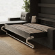 SMARTBett Murphy Bed 160x200 Horizontal M2 (Depth 55cm) Anthracite with Corner Sofa