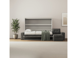 SMARTBett Schrankbett 140x200 Horizontal M2 (Tiefe 55cm)...
