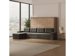 SMARTBett Schrankbett 140x200 Horizontal M2 (Tiefe 55cm)...