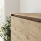 SMARTBett Murphy Bed 140x200 Horizontal M2 (Depth 55cm) Wild Oak with Corner Sofa Anthracite Armrest 26 cm