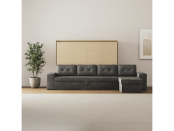 SMARTBett Schrankbett 140x200 Horizontal M2 (Tiefe 55cm)...