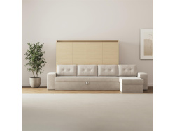 SMARTBett Schrankbett 140x200 Horizontal M2 (Tiefe 55cm)...