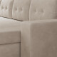 SMARTBett Murphy Bed with Corner Sofa160x200 Horizontal M2 (Depth 55cm) Kaiserberg  Oak  Sand grey Armrest 11 cm