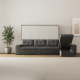 SMARTBett Murphy Bed with Corner Sofa160x200 Horizontal M2 (Depth 55cm) Pearl grey