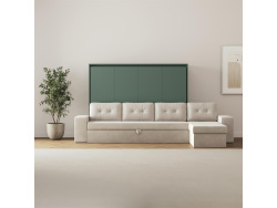 SMARTBett Schrankbett 160x200 Horizontal M2 (Tiefe 55cm)...