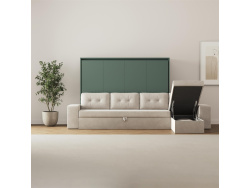 SMARTBett Schrankbett 160x200 Horizontal M2 (Tiefe 55cm)...