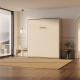 SMARTBett Murphy Bed 180x200 Vertical M3 Depth 55cm pearlgrey