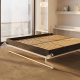 SMARTBett Murphy Bed 160x200 Vertical M3 Depth 55cm White with upholstered Frame