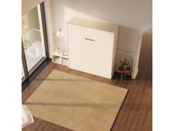SMARTBett Murphy Bed 160x200 Vertical M3 Depth 55cm White without upholstered frame