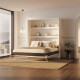 SMARTBett Murphy Bed 160x200 Vertical M3 Depth 55cm White