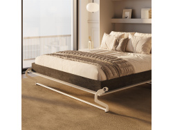 SMARTBett Schrankbett 160x200 Vertikal M3 Tiefe 55cm Perlgrau
