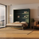 SMARTBett Murphy Bed 160x200 Vertical M3 Depth 55cm Stone Green