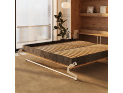 SMARTBett Murphy Bed 180x200 Vertical M3 Depth 55cm Wild Oak / Pearl Grey