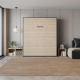 SMARTBett Murphy Bed 180x200 Vertical M3 Depth 55cm Kayserberg Oak