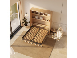 SMARTBett Murphy Bed 160x200 Vertical M3 Depth 55cm Kaiserberg Oak / Anthracite