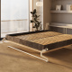 SMARTBett Murphy Bed 180x200 Vertical M3 Depth 55cm Pearl grey / Kayserberg Oak