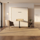 SMARTBett Murphy Bed 180x200 Vertical M3 Depth 55cm with Table