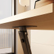 SMARTBett Murphy Bed with Desck M3 (55cm Depth) 180x200cm Vertica lKaiserberg Oak / White  Table Kaiserberg Oak
