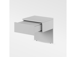SMARTBett schwebende Nachtkonsole ( 40cm Tiefe) Perlgrau