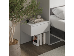 SMARTBett schwebende Nachtkonsole ( 40cm Tiefe) Perlgrau