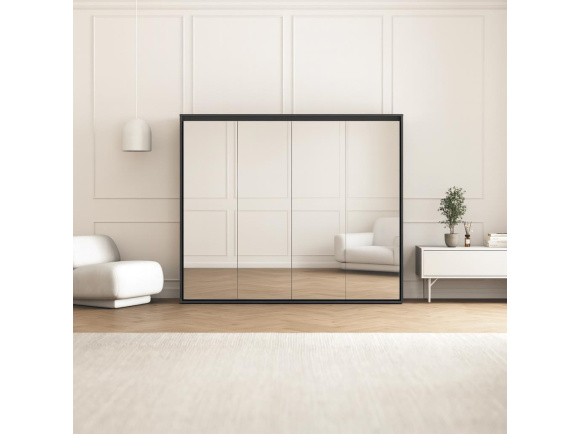 SMARTBett wall bed M2 Horizontal 100x200 with upholstered frame