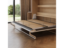 SMARTBett Schrankbett 160x200 Horizontal M2 Tiefe 55cm Kaiserberg Eiche / Spiegel