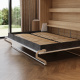 SMARTBett Murphy Bed 160x200 Horizontal M2 Depth 55cm Kaiserberg Oak / Mirror with Upholstered frame