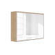 SMARTBett Schrankbett M2 Horizontal 100x200 mit Polsterrahmen